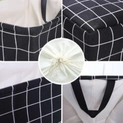 Unique Bargains Foldable Baskets Canvas Fabric Cube Container With Rope Handles Storage Bins -Storage Basket Shop GUEST 92ca27eb 74e2 48ab 8885 879cb1467aa7