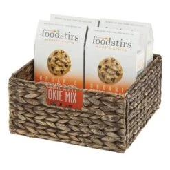 MDesign Hyacinth Kitchen Storage Basket With Handles, 4 Pack -Storage Basket Shop GUEST 93a9ff80 a564 4c36 a2e0 cb53ee579746