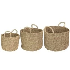 Northlight Set Of 3 Natural Beige Round Seagrass Table And Floor Baskets 9 Northlight Set Of 3 Natural Beige Round Seagrass Table And Floor Baskets -Storage Basket Shop GUEST 9466dedd 5215 4341 9d2c 6edcdb99e047