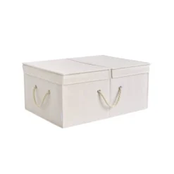 WeThinkStorage 65L Foldable Organizing Storage Bin With Double Lids -Storage Basket Shop GUEST 94ca479a 0221 4c39 a163 a75097d63fae
