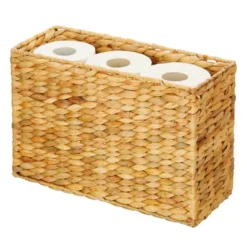 MDesign Hyacinth Rice Weave Toilet Tank Bathroom Storage Basket Bin -Storage Basket Shop GUEST 9564af63 3f7f 46c0 a633 9ee168cff1b6