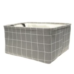 Unique Bargains Foldable Baskets Canvas Fabric Cube Container With Rope Handles Storage Bins -Storage Basket Shop GUEST 957f2fac 34fe 49c0 8f02 28cd3247aed5