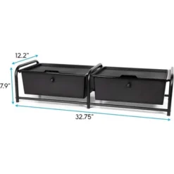 J&V TEXTILES Metal Frame Underbed Storage With Lids, Requires At Least 8”H Clearance From Floor To Bed Frame, Black, 2-Drawer 10 J&V TEXTILES Metal Frame Underbed Storage With Lids, Requires At Least 8”H Clearance From Floor To Bed Frame, Black, 2-Drawer -Storage Basket Shop GUEST 95f2fa38 2bf6 45e5 8305 0ffd64b93253