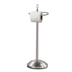 Freestanding Toilet Tissue Holder Brushed Nickel - Nu Steel -Storage Basket Shop GUEST 964317b3 6790 44e3 b517 9f5f856f0ca6