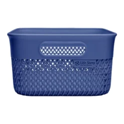 Life Story Lightweight Heavy Duty Storage Woven Trendy Basket 10 Quarts W/ Built-In Handles Blue (6 Pack) -Storage Basket Shop GUEST 96a8fc09 b239 4938 aac0 e5c1d03e8be9