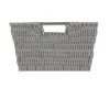 Simplify 3pc Rattan Tote Set With Sterling Silver Handles Gray -Storage Basket Shop GUEST 97f91b60 af2a 47aa 825c 66e229a3512b