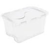 Sterilite 48 Quart Multipurpose Stackable Storage Box Tote Container With Hinged Lid And Handles For Home And Office Organization, Clear (6 Pack) -Storage Basket Shop GUEST 9905c7e5 fef3 4eba a188 59608e9fcd59