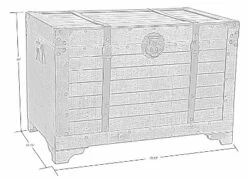 Vintiquewise Old Fashioned Large Natural Wood Storage Trunk And Coffee Table -Storage Basket Shop GUEST 99414e81 7056 42e4 b207 af5d160b89c2