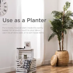 Best Choice Products Vintage Multipurpose Hyacinth Storage Organizer Tote Basket W/ Lid -Storage Basket Shop GUEST 99d3469d c17b 491a a60d ce44601995d5