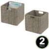 MDesign Woven Seagrass Home Storage Basket For Cube Furniture, 2 Pack 2 MDesign Woven Seagrass Home Storage Basket For Cube Furniture, 2 Pack -Storage Basket Shop GUEST 9bc79adf 9e50 4871 8075 502a21a39d43