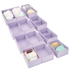 MDesign Fabric Dresser Drawer Storage Organizers, Set Of 8 -Storage Basket Shop GUEST 9bf91eb5 3c81 4583 be62 5226f666efa9