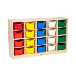 ECR4Kids 30 Cubby School Storage Cabinet, Kids Cubbies With Tray Slots -Storage Basket Shop GUEST 9c600136 3dcb 44df aad9 d18e70fd1e01