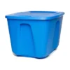 Homz 18 Gallon Medium Standard Stackable Plastic Storage Container Bin With Secure Snap Lid For Home Organization, Blue, 4 Pack -Storage Basket Shop GUEST 9e7c2f73 8145 4af1 9dda 802a8367e25f