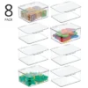 MDesign Plastic Stackable Toy Storage Bin Box With Lid, 8 Pack - Clear 1 MDesign Plastic Stackable Toy Storage Bin Box With Lid, 8 Pack - Clear -Storage Basket Shop GUEST a20fdb15 c6f0 4bff 85f9 68c6391d8f38