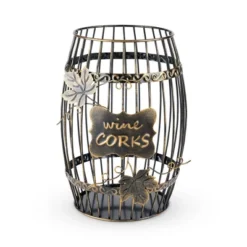 True Display Wine Kitchen, Barrel Cage Holder Collector Decorative Vino Cork Storage Box Container Gift, Set Of 1, Brown -Storage Basket Shop GUEST a2515b01 fc47 4602 8f9e d0e5f5f70189