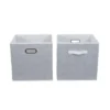 Household Essentials 2pc 12" X 13" Fabric Storage Bin Set White -Storage Basket Shop GUEST a284225a 2995 4145 8e65 af8a5855c7e9