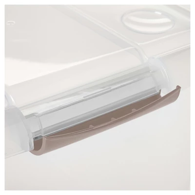 IRIS 40qt Underbed Plastic Storage Container With Lid And Durable Buckles Clear 7 IRIS 40qt Underbed Plastic Storage Container With Lid And Durable Buckles Clear - Image 5