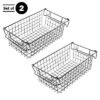 Set Of 2 Storage Bins - Basket Set For Toy, Kitchen, Closet, And Bathroom Storage - Medium Shelf Organizers With Handles By Home-Complete (Black) 1 Set Of 2 Storage Bins - Basket Set For Toy, Kitchen, Closet, And Bathroom Storage - Medium Shelf Organizers With Handles By Home-Complete (Black) -Storage Basket Shop GUEST a535c416 4284 440b ac9d 7489bd8680c9