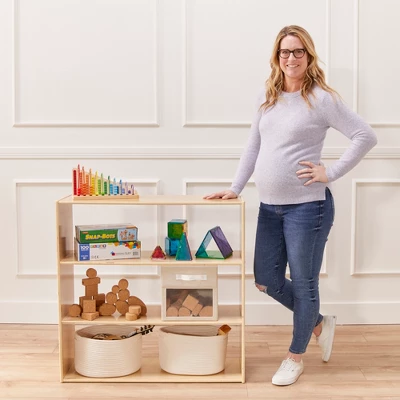 ECR4Kids Streamline 3-Shelf Storage Cabinet, 36in, Double-Sided 9 ECR4Kids Streamline 3-Shelf Storage Cabinet, 36in, Double-Sided - Image 7