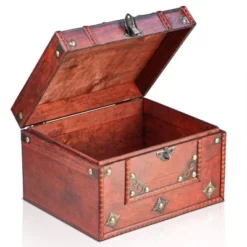 Brynnberg 9,4"x7,9"x5,9" Wooden Unique Handmade Decorative Wooden Box With Lock - Vintage -Storage Basket Shop GUEST a6ee6604 d304 489c b078 1466df43187d