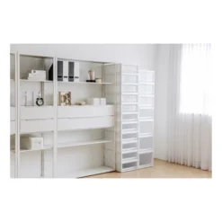 IRIS Medium Stacking Plastic Storage Drawer White -Storage Basket Shop GUEST a715eaf8 60be 429a 92ce 872e681d0f59