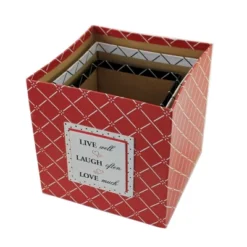 Home Decor 7.75" Red White & Black Nesting Boxes Decorative Storage - Decorative Container Sets 9 Home Decor 7.75" Red White & Black Nesting Boxes Decorative Storage - Decorative Container Sets -Storage Basket Shop GUEST a898ab1d 20ba 42d1 9448 3dbcd93f4bfb