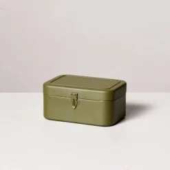 Decorative Metal Storage Box Green - Hearth & Hand™ With Magnolia -Storage Basket Shop GUEST a8afceba 0ae7 4309 ba71 a0e1832484a9