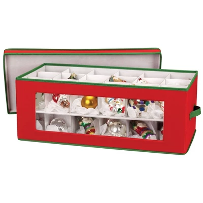 Household Essentials 36 Pocket Ornament Chest Red 5 Household Essentials 36 Pocket Ornament Chest Red - Image 3