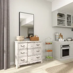 41" 3 Tier Rustic Farmhouse Iron Basket Stand - Olivia & May -Storage Basket Shop GUEST a91aa142 ea52 4ca4 bce2 fc3e8d084365