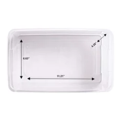 Homz Snaplock 6-Quart Plastic Multipurpose Stackable Storage Container Bins With Blue Latching Lid For Home And Office Organization, Clear (10 Pack) -Storage Basket Shop GUEST aa7e043d a4f8 4191 a80b 0fc5c0a44b94