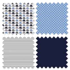 Bacati - Elephants Blue/Gray Storage Caddy -Storage Basket Shop GUEST abf22e66 97bf 4329 8d4f a3a47166d8a7