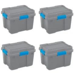 Sterilite 18319Y04 20 Gallon Heavy Duty Plastic Storage Container Box With Lid And Latches -Storage Basket Shop GUEST abf3e290 0c52 45a4 ad6b 7abd50a79c12