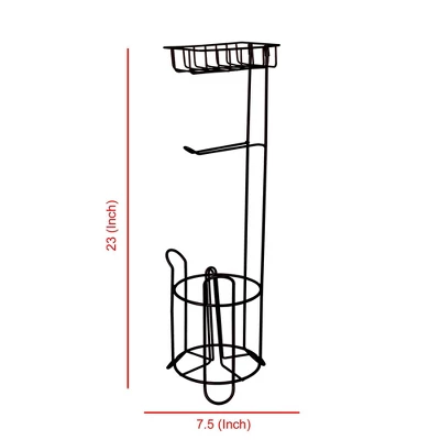 Standing Tissue Roll Holder With I-phone Storage - Nusteel 3 Standing Tissue Roll Holder With I-phone Storage - Nusteel