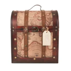 6 Bottle Old World Wooden Wine Box By Twine Living -Storage Basket Shop GUEST adda3b1d 5dec 4411 9f41 3eed44286db2