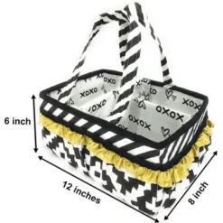 Bacati - Love Black/Gold Storage Caddy -Storage Basket Shop GUEST ae107ebf b30e 40eb 9f53 4fde4000170f