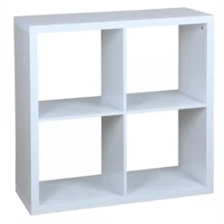 Home Basics 4 Open Cube Organizing Wood Storage Shelf -Storage Basket Shop GUEST afb6cc1f 6d4a 44f4 bd08 38368bab056f