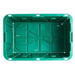 HOMZ Durabilt 27 Gallon Heavy Duty Storage Tote With Lid -Storage Basket Shop GUEST afe96103 ed47 401c b507 a7cacca11296