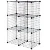 Costway 6 Cube Grid Wire Organizer Wardrobe Shelves Bookcase DIY -Storage Basket Shop GUEST b237bcf7 15be 49a5 9fb7 410851c89797