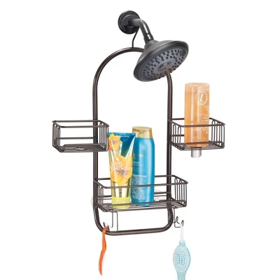 MDesign Metal Large Bath Tub & Shower Caddy, Hanging Storage Organizer 9 MDesign Metal Large Bath Tub & Shower Caddy, Hanging Storage Organizer - Image 7