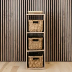 35.43" Piperton 3 Cube Organizer Natural - Signature Design By Ashley -Storage Basket Shop GUEST b4fa9bb4 5822 48ac 81fc cb59c8caa5c2