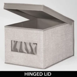 MDesign Stackable Fabric Closet Storage Organizer Box, 6 Pack -Storage Basket Shop GUEST b5b5e152 197b 4503 acde 89748af696d3