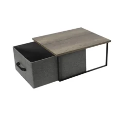 Household Essentials Stacking Storage Boxes With Laminate Top Ashwood -Storage Basket Shop GUEST b7a18516 8eeb 42ad b20d cde16086ef72