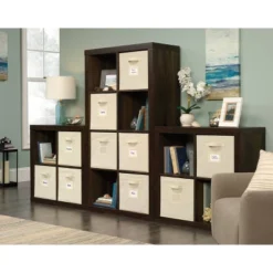 Stow Away 8 Cube Organizer Smoked Oak - Sauder 10 Stow Away 8 Cube Organizer Smoked Oak - Sauder -Storage Basket Shop GUEST b8a30a16 167c 4fb6 85ad 638935c05504