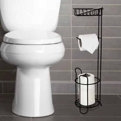 Standing Tissue Roll Holder With I-phone Storage - Nusteel 7 Standing Tissue Roll Holder With I-phone Storage - Nusteel - Image 5