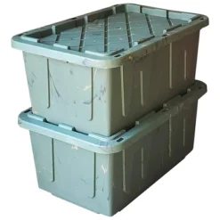 HOMZ Durabilt 27 Gallon Heavy Duty Storage Tote With Lid -Storage Basket Shop GUEST bb789454 768c 4da5 a66c b9c3c0f0e9f2