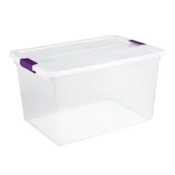 Sterilite Storage System Solution With 106 Quart Clear Storage Tote W/ Latching Lid, 4 Pack, And 66 Quart Clear Storage Tote W/ Latching Lid, 6 Pack -Storage Basket Shop GUEST bb8403a7 8c9b 4617 83e2 c9d3f1aa886f 2