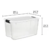 Sterilite 70 Quart Clear Plastic Stackable Storage Container Bin Box Tote With White Latching Lid Organizing Solution For Home & Classroom -Storage Basket Shop GUEST bb894718 0fbe 4726 a875 9439e882fa6a