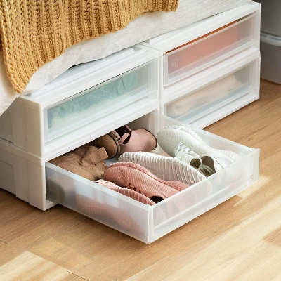 IRIS USA Plastic Under Bed Storage Containers 3 IRIS USA Plastic Under Bed Storage Containers