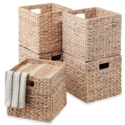 Best Choice Products 13x13in Hyacinth Storage Baskets, Set Of 5 Multipurpose Collapsible Organizers -Storage Basket Shop GUEST bc1b9351 ba8a 45e7 9d93 73ab9ec7b314