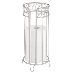 MDesign Decorative Metal Toilet Paper Storage Holder Stand, 3 Rolls -Storage Basket Shop GUEST bc57d586 73b3 44c5 923a ed7ac7bd872f